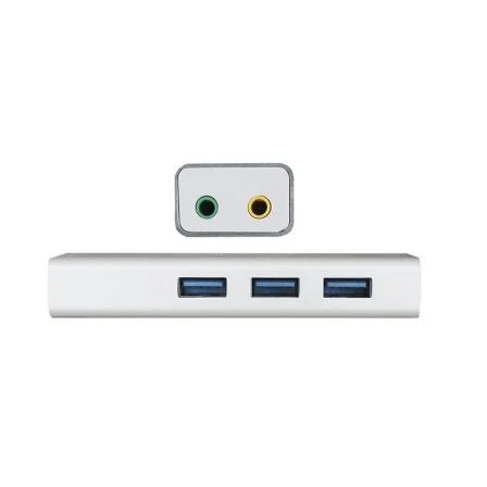 Approx Tarjeta de Sonido USB 5.1 y Hub USB 3.0 APPUSB51HUB